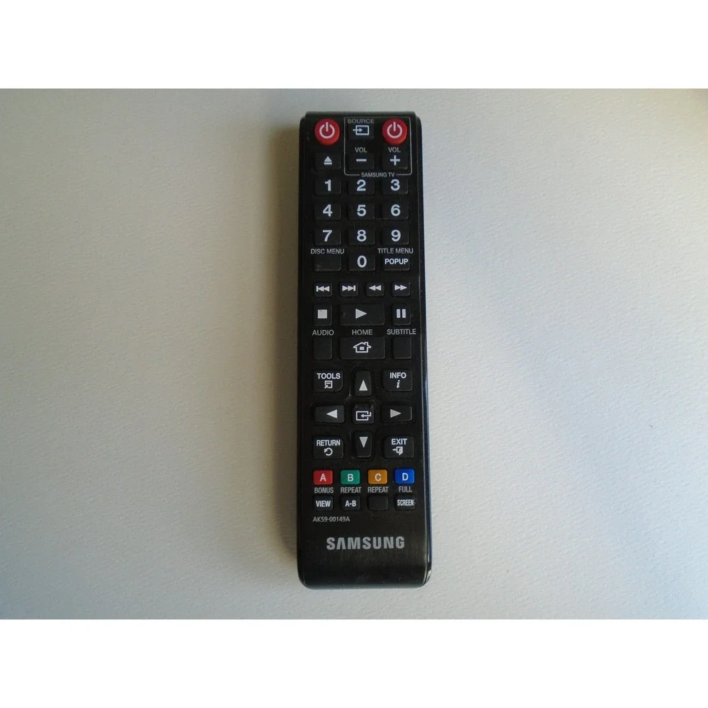Samsung AK59-00149A Blu-ray Player Remote Control Black Excellent OEM Tested
